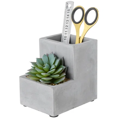 Ashiah Artificial Succulent Pen Holder
