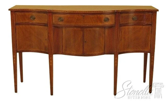 30146Ec Vintage 1930 S Inlaid Solid Mahogany Federal Sideboard