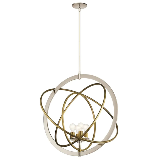 Kichler Lighting Ibis Collection 4-light Polished Nickel Pendant