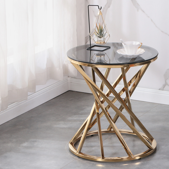 Nestfair 19.5" Modern Spiral Center Table Coffee Table End Table