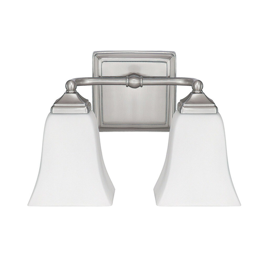 Traditional 2-light Brushed Nickel Bath/Vanity Light - Brushed Nickel