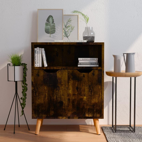 vidaXL Sideboard 23.6"x11.8"x28.3" Engineered Wood - 23.6" x 11.8" x 28.3"