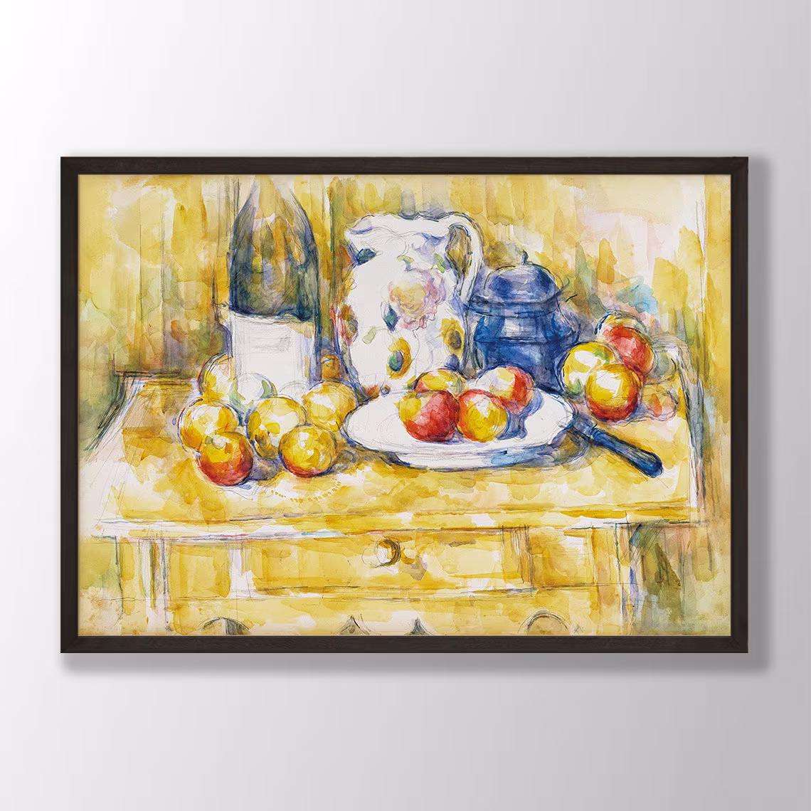 Paul Cezanne Art Print - Apples On A Sideboard 1900, Poster, Kitchen Print, Dining Room Decor, Wall Art, Farmhouse Decor