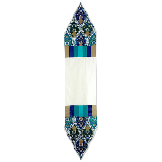 Handmade Applique 'Indian Palace' Table Runner (India)