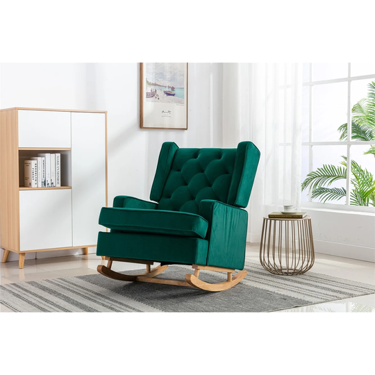 Polyester Fabric Rocking Chair Accent chair