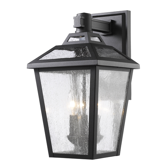 Avery Home Lighting Bayland 3-Light Black Outdoor Wall Light