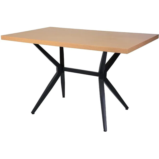 48" x 30" Dining Table Mid Century Modern Dining Table for 4 Person,w/Solid Metal Legs for Cafe Bar Balcony Home - 48" x 30"