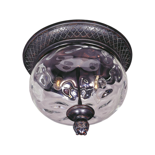 Maxim Die Cast Aluminum Water Glass Shade Carriage House Dc 2-light Outdoor Ceiling Mount