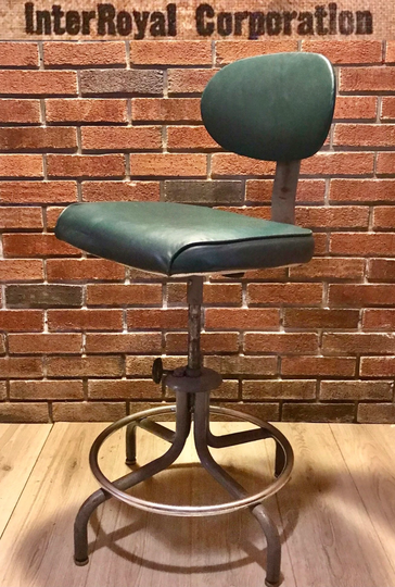 Vintage Royal Metal Seng Chicago Mid Century Industrial Office Swivel Chair