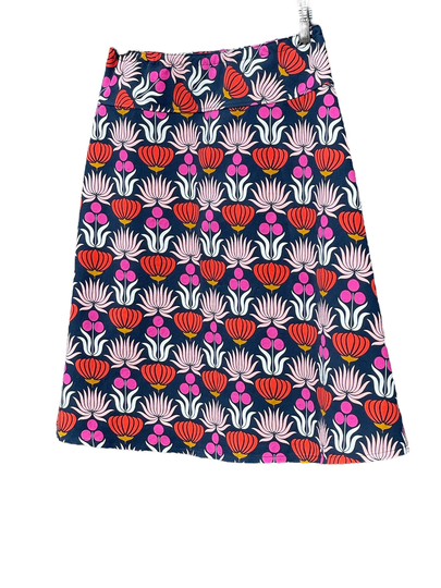 Organic Corduroy Skirt, Hipster A-Line Skirt, Simple A-Line, Native Flowers Custom Made in All Sizes, & Lengths