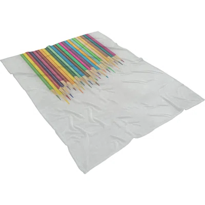 Games Colored Pencils 2 Throw Blanket