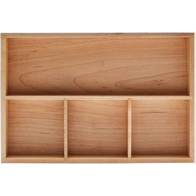 Wood Organizer Tray,Black Walnut,Desk & Drawer Storage Box