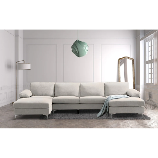 Modern Modular L-Shape Sectional Sofa Relax Lounge Convertible Recline Couch
