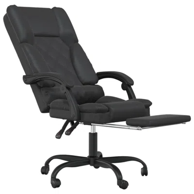 Alcott Hill® Massage Reclining Office Chair Gray Faux Leather