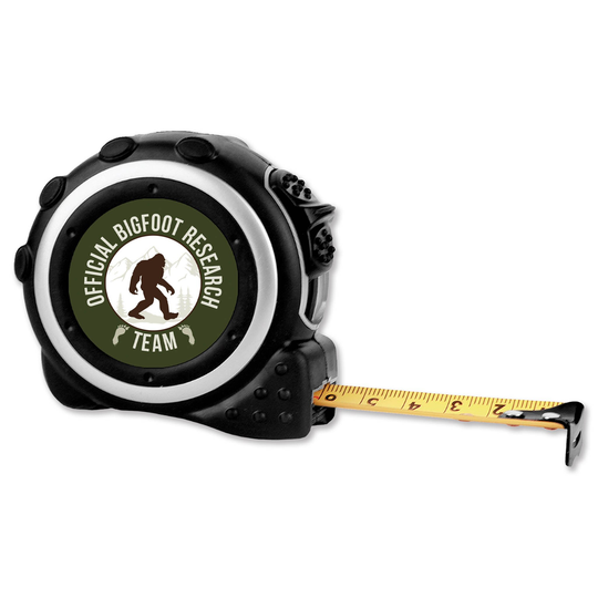 Official Bigfoot Research Team Tape Measure, Expedition Gear, Ape Man Cryptid, Sasquatch, Boggy Creek Monster, Crypto Gear 8-Anm066