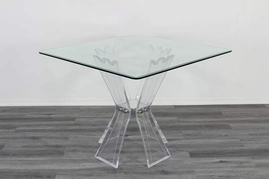 Vintage Lucite Butterfly Dining Table