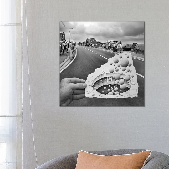 iCanvas "Pencil vs. Camera 45" by Ben Heine Canvas Print