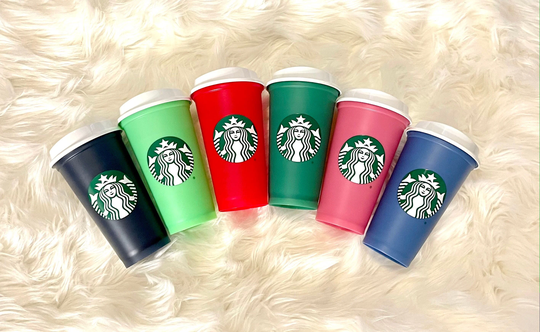 Color Changing Starbucks Hot Cup | Limited Edition Reusable Coffee Christmas Winter Colorful