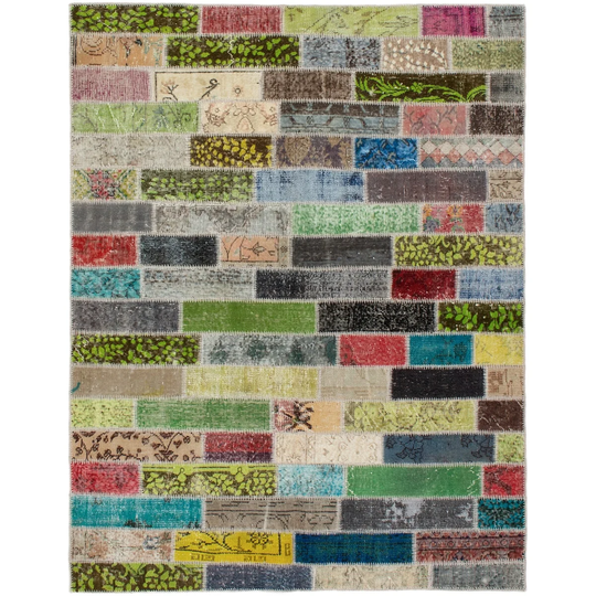 ECARPETGALLERY Hand-knotted Color Transition Multi Color Wool Rug - 5'6 x 7'2