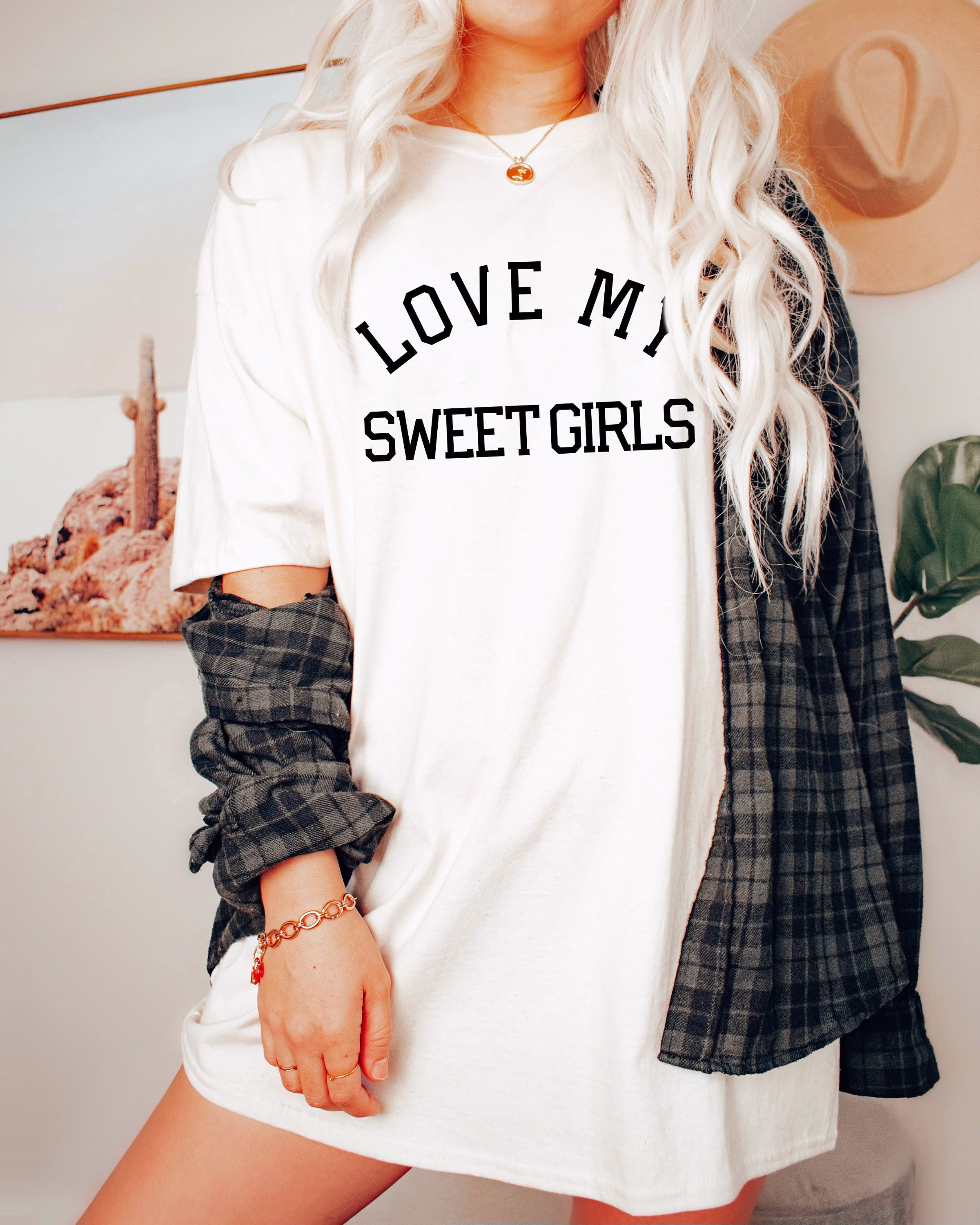 Comfort Color Love My Sweet Girls Girl Mama Shirt | Mom Shirt, T-Shirt, Cute Mother's Day Gift, Life
