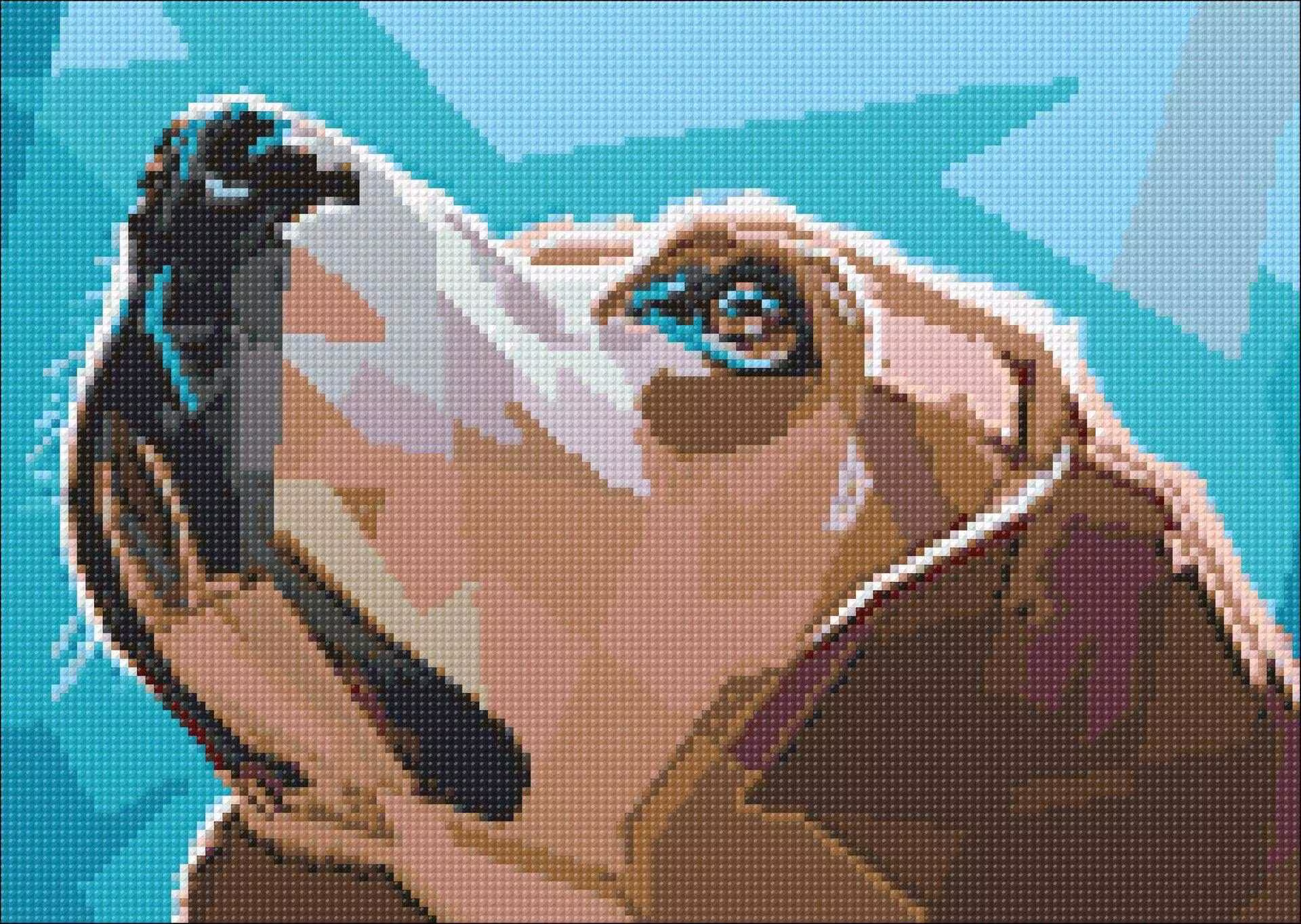 Dog Diamond Painting Set By Wizardi. Wd2300 Art Kit. Large Kit