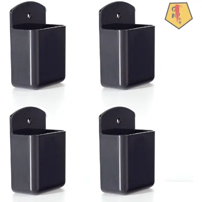 Set Of 4 Remote Control Bracket Self-Adhesive Storage Box Office Bedroom Home School Pencil Remote Control Key Storage Box