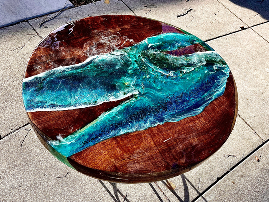 River Table in Walnut/Office Dining/Coffee Table/ Ocean