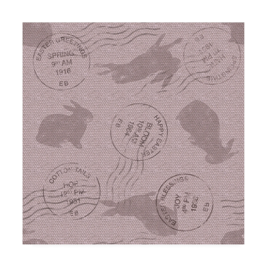 Holli Conger 'Burlap Bunnies pattern repeat 1' Canvas Art