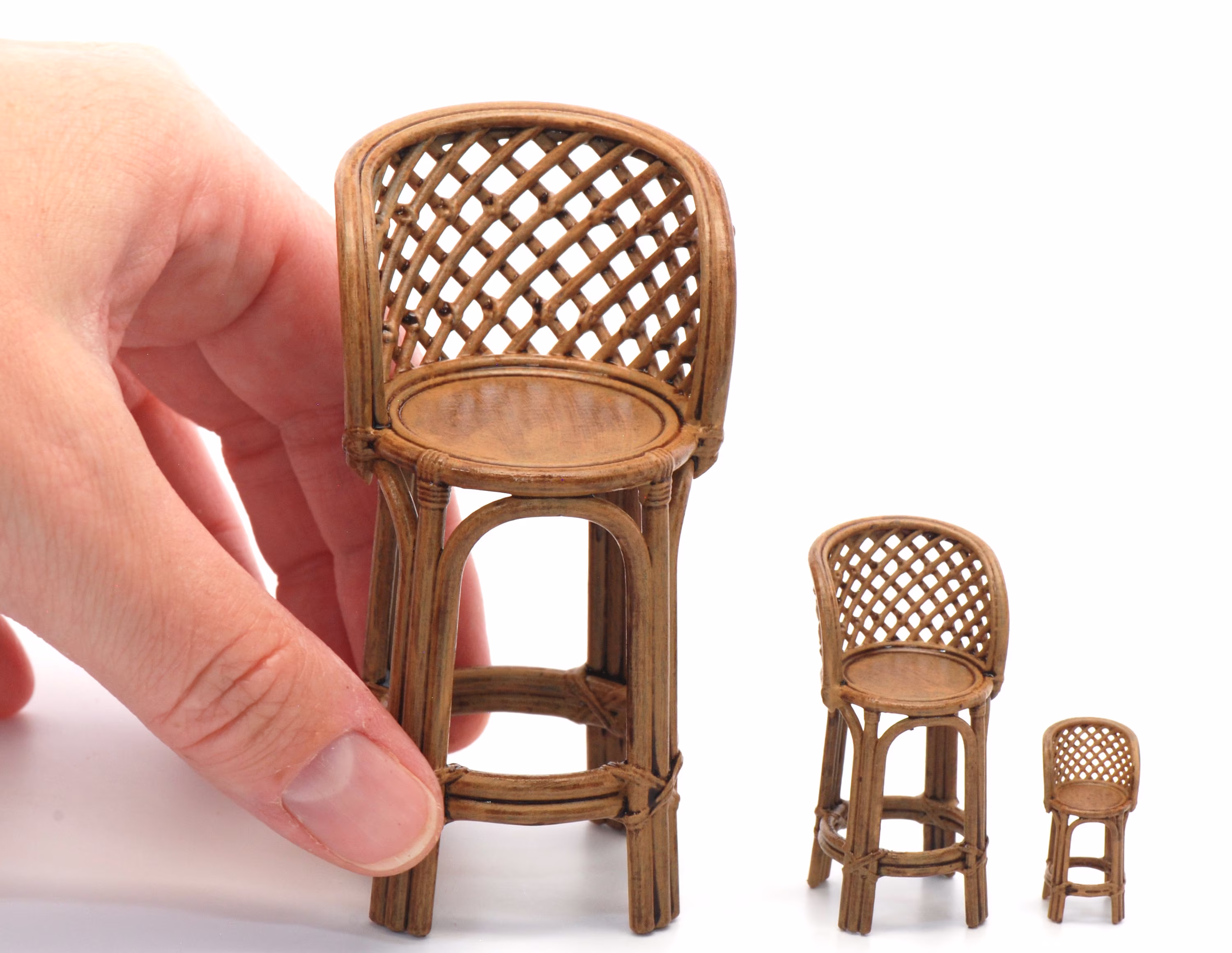 All Scales Bamboo Tiki Chairs New