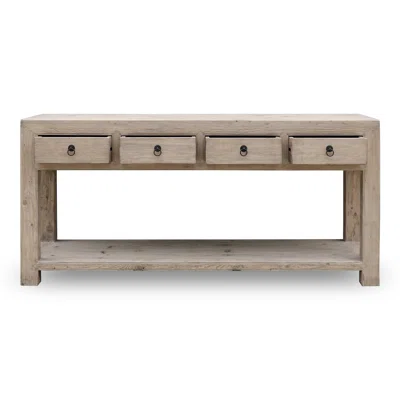 Porfírio 70" Wide 4 Drawer Pine Wood Sideboard
