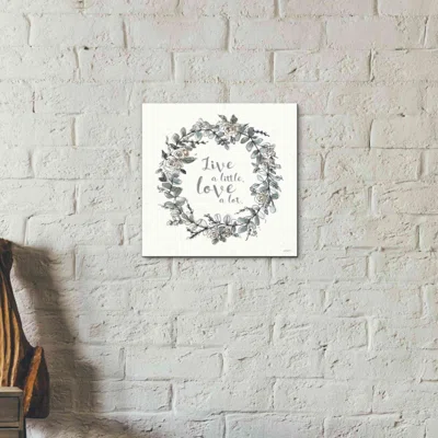 Modern Farmhouse VI Live by Anne Tavoletti - Wrapped Canvas Textual Art Print