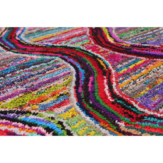5'x8' Hand Tufted Cotton Boho Medley Oriental Area Rug Multi Color, Color - 5' x 8'