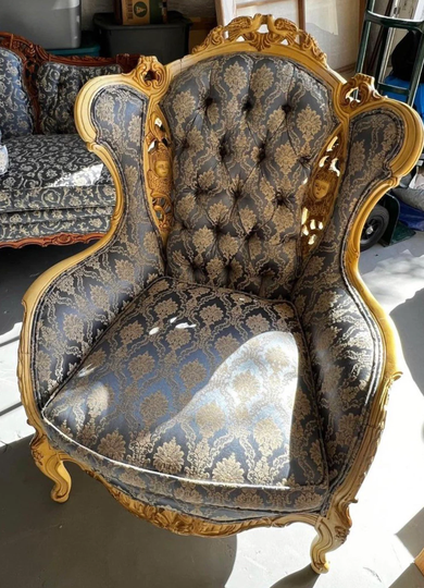 2 Vintage Reupchlostered Chairs Free Shipping East Coast | Ask If Available