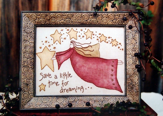 Dreaming By Karen Debate & Dizzy Frizzy Vintage Colored Pencil Embroidery Pattern Packet 2001