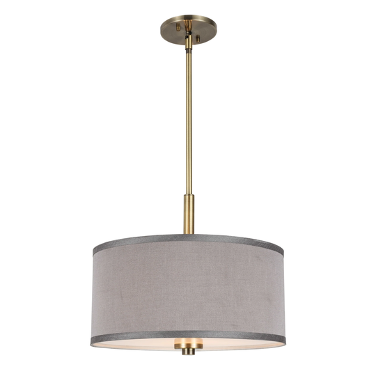 Woodbridge Lighting Drum 15" Shade Pendant w/ LED Bulb