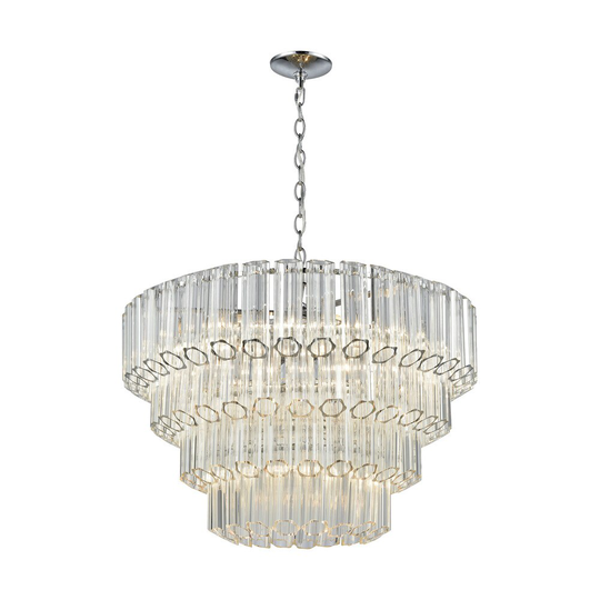 Carrington 7-Light Pendant, Polished Chrome