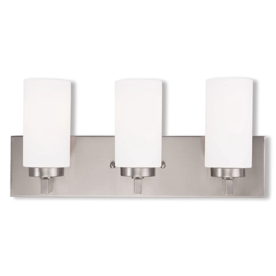 Livex Lighting West Lake 3 Light Brushed Nickel Bath Vanity - Brushed nickel