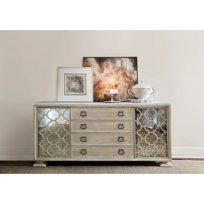 Santa Barbara 81.375" Wide 4 Drawer Sideboard