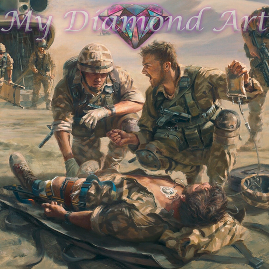 5D Diy My Diamond Art | War Battle Mist Painting Kit | New