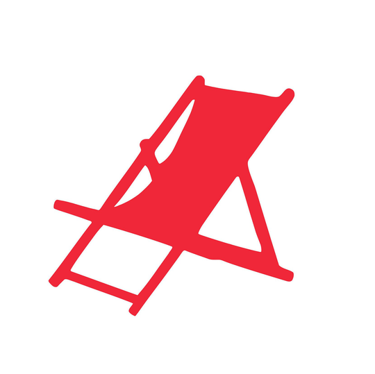 20 Pack - Paper Beach Chair Shapes, Cutout, Die Cut Chair, Summer Vacation, Scrapbooking, Journaling, Crafts, Diy Project