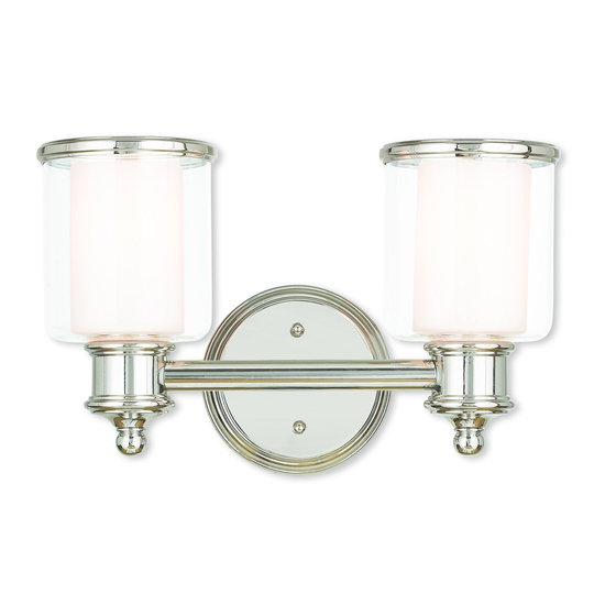 Livex Lighting Middlebush Polished Nickel 2-light Bath Vanity