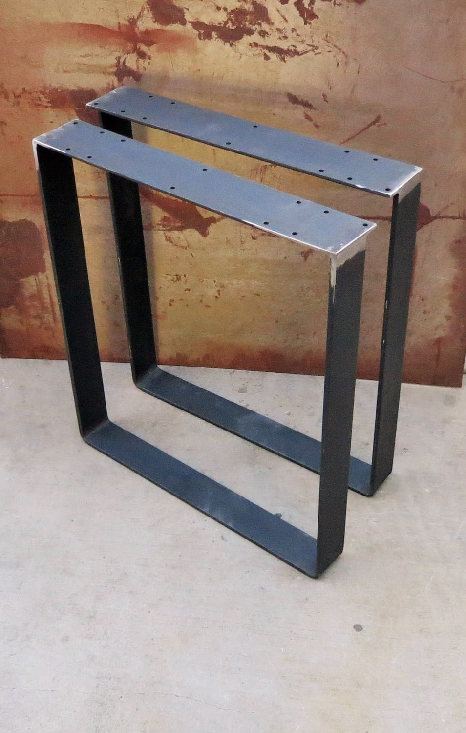 3''x3/8'' Metal Table Legs U Shape | Set Of 2