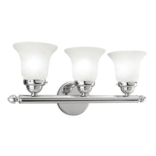 Livex Lighting Neptune Polished Chrome 3-light Bath Light