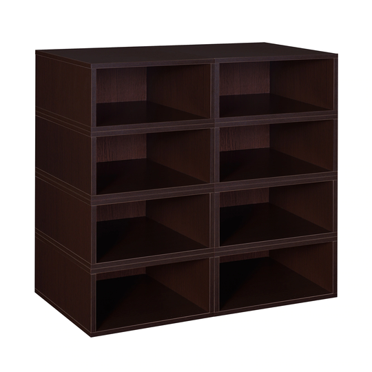 Noble Connect Storage Set- 8 Half Size Cubes- Truffle