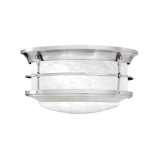 Elk Home Outdoor Essentials 11.25 " Wide 2-Light Outdoor Flush Mount - Brushed Nickel, SL928378