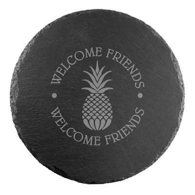 Capewood Welcome Friends Round Cheese Board