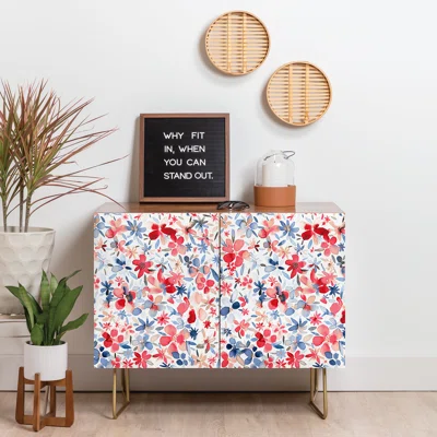 Ninola Liberty Colorful Petals Sideboard Credenza
