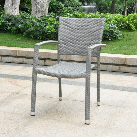 International Caravan Barcelona Aluminum Dining Chairs (Set of 4)