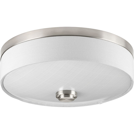 Progress Lighting P3610-0930K9 Weaver Nickel Steel 10-inch One-light LED Flush Mount with AC LED Module - N/A