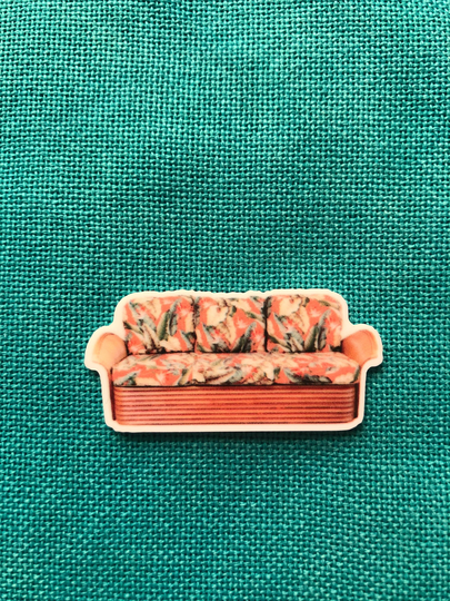 Golden Sofa | Wooden Needle Minder Cover